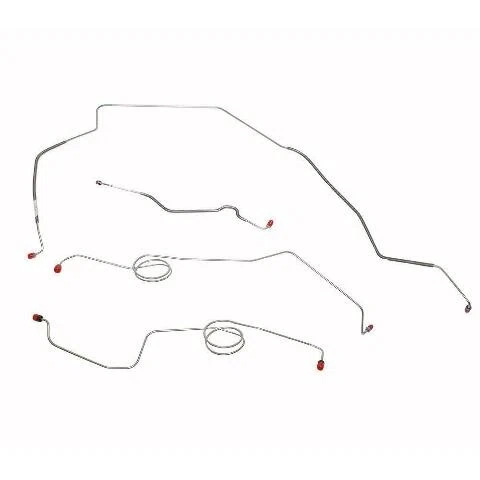 1977-1979 Ford F-100 Front Brake Line Kit 4x4 Power Disc Brakes - TKT7846SS